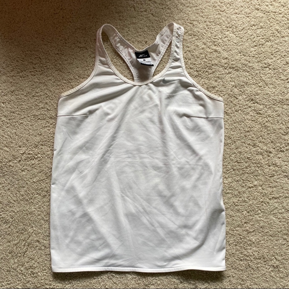 Nike white workout tank